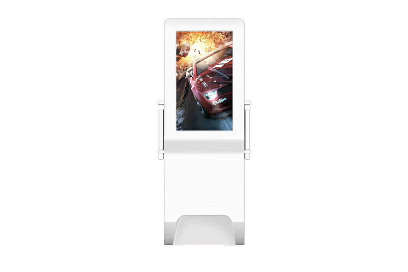 21.5inch floor stand android lcd advertising player with hand wash dispenser in 1000ml capacity